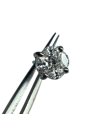 Boucles d'oreilles PUCES D’OREILLES DIAMANTS 58 Facettes