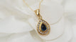 Collier Collier pendentif saphir diamants 58 Facettes 29469