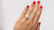 Bague Bague Rétro entourage or bicolore diamants 58 Facettes 30851