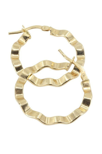 Boucles d'oreilles CRÉOLES MODERNES 58 Facettes 040331