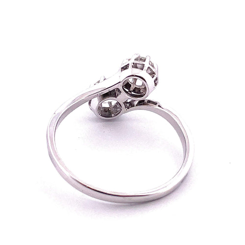 Bague 61 Bague Toi et Moi diamants 58 Facettes
