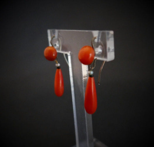 Boucles d'oreilles Pendants d'Oreilles Corail 58 Facettes 777209