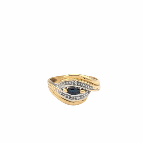 Bague Bague en or jaune et saphir 58 Facettes 20547