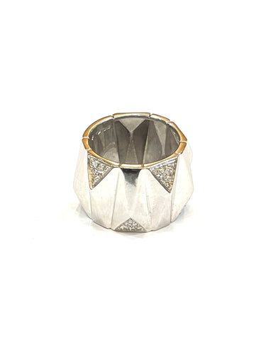 Bague Bague Versace en or blanc et diamants 58 Facettes