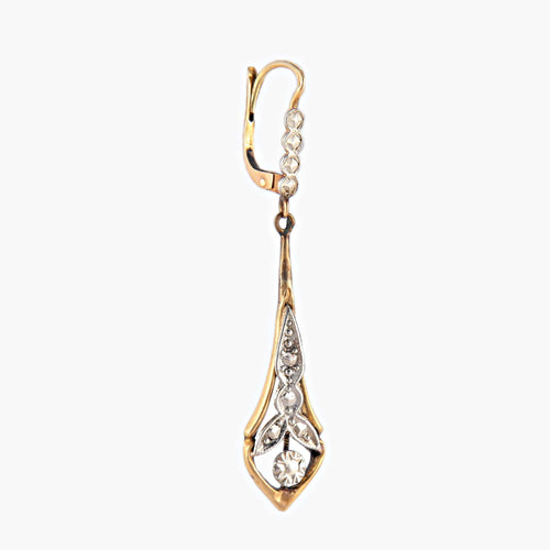 Boucles d'oreilles Boucles d'oreilles Deux Ors 1900 58 Facettes
