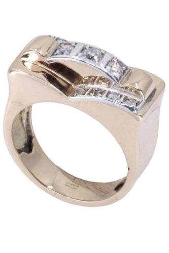 Bague 52 BAGUE TANK DIAMANTS 58 Facettes 075260