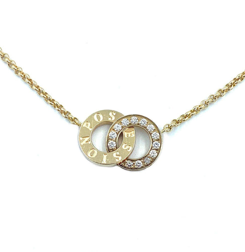 Collier PIAGET. Collection Possession, pendentif or rose et diamants 58 Facettes