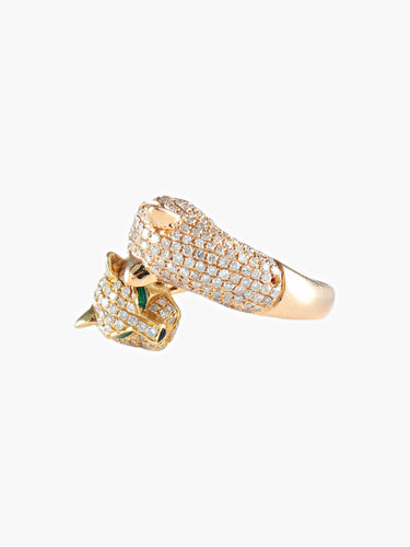 Bague 52 Bague Panthères Diamants 58 Facettes