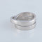 Bague 53 CARTIER - bague double anneau, or gris 58 Facettes
