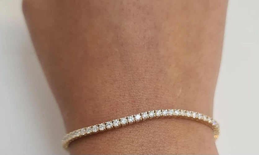 Bracelet Bracelet Rivière Or jaune Diamants 58 Facettes