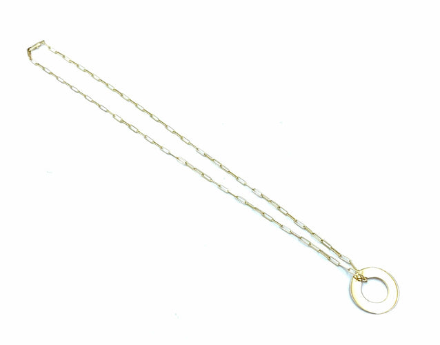 Collier DINH VAN. Collier Cible or rose 18K 58 Facettes