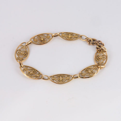 Bracelet Bracelet années 20 maille filigranée or 58 Facettes