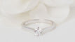 Bague 55 Bague Solitaire Diamant 0,51ct Or Blanc 58 Facettes 32293