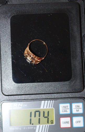 Bague 52 Bague Années 40 Or Jaune Et Diamant 58 Facettes 495.2