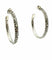 Boucles d'oreilles POMELLATO 67. Créoles argent et marcassites 58 Facettes