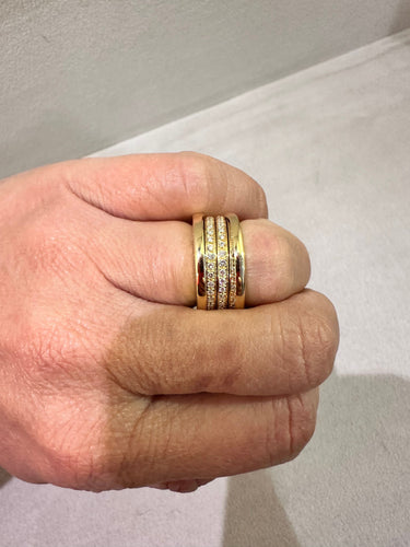 Bague 52 BULGARI - BAGUE B ZERO1 OR JAUNE DIAMANTS 58 Facettes RÉF BUL