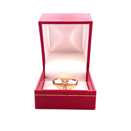 Bague 63 Chevalière homme vintage or jaune et diamant 58 Facettes
