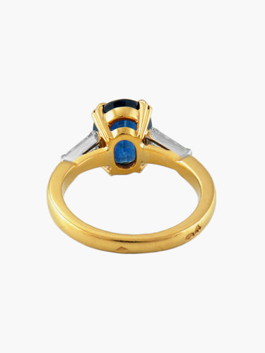 Bague Bague or jaune Saphir de Siam 58 Facettes C166