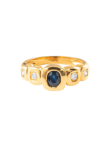 Bague 52 Bague Saphirs et Diamants 58 Facettes HS2999