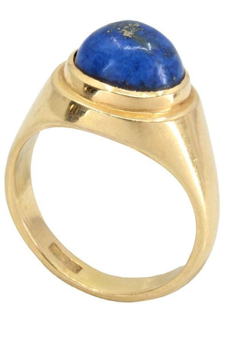 Bague BAGUE JONC ANCIENNE LAPIS LAZULI 58 Facettes 051101