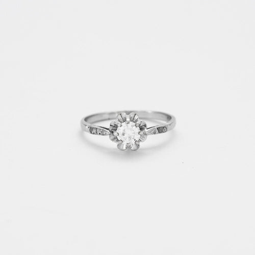Bague 55 Bague Solitaire Diamant 0.45ct 58 Facettes