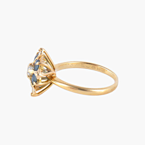 Bague 48 Bague Etoile Saphirs Diamants 58 Facettes
