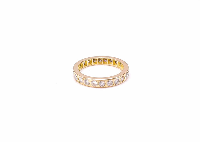 Bague 50.5 Alliance américaine Diamants 58 Facettes All.Pneu.840.1