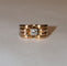 Bague Bague Rétro 1940 or jaune et diamant 58 Facettes 462