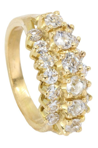 Bague BAGUE JARRETIÈRE DIAMANTS 58 Facettes 054071
