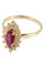 Bague 52 MARQUISE MODERNE RUBIS ET DIAMANTS 58 Facettes 040311