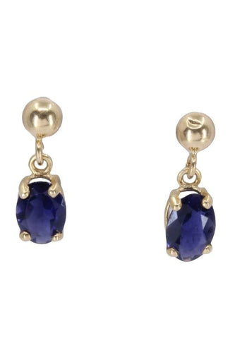 Boucles d'oreilles Boucles d'oreilles Or jaune Saphirs 58 Facettes 080941