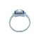 Bague Bague Art Déco platine, diamants et saphirs calibrés 58 Facettes