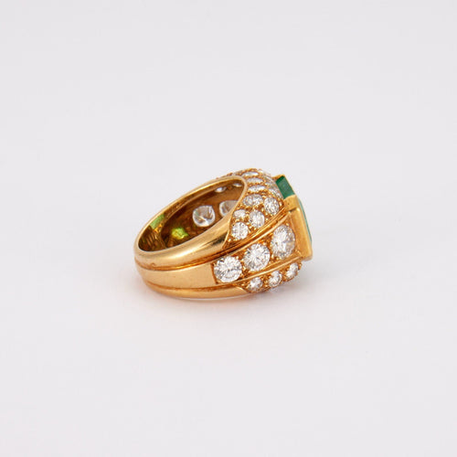 Bague Bague Emeraude de Colombie Diamants 58 Facettes