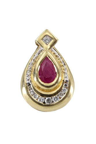 Pendentif PENDENTIF MODERNE RUBIS ET DIAMANTS 58 Facettes 039141