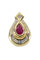 Pendentif PENDENTIF MODERNE RUBIS ET DIAMANTS 58 Facettes 039141