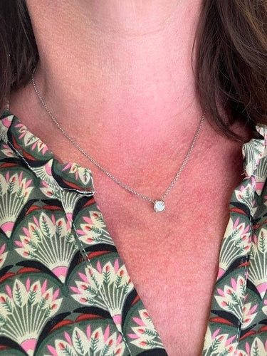 Collier COLLIER SOLITAIRE DIAMANT 58 Facettes 052871