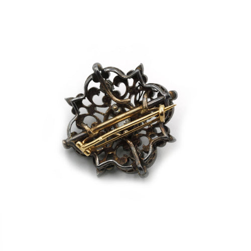 Broche Broche Or, Argent et Diamants 58 Facettes 220272R