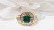 Bague 52 Bague émeraude et diamants 58 Facettes 32146