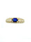 Bague BOUCHERON. Bague vintage or jaune, saphir et diamants 58 Facettes