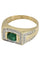 Bague BAGUE MODERNE ÉMERAUDE ET DIAMANTS 58 Facettes 050111