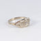 Bague 52 Bague jarretière Art Déco or blanc et diamant 58 Facettes