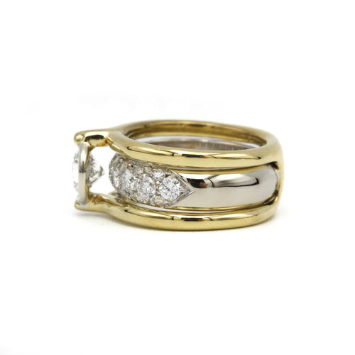 Bague Bague 2 ors Diamants 58 Facettes 230338R