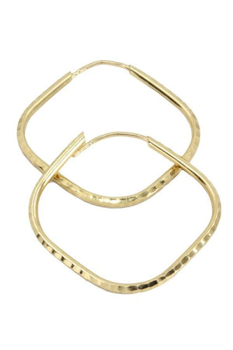 Boucles d'oreilles CRÉOLES MODERNE FACETÉES 58 Facettes 049081