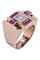 Bague 52 BAGUE TANK RUBIS ET DIAMANTS 58 Facettes 066211
