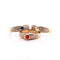 Bague 57 Trio de bagues or jaune diamants pierres de couleur 58 Facettes