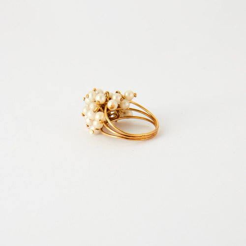 Bague 54 Bague grappe perles de culture 58 Facettes