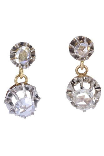 Boucles d'oreilles BOUCLES D'OREILLES PENDANTES DIAMANTS 58 Facettes 079091