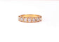 Bague 55 Demi alliance or jaune 7 Diamants 58 Facettes FA.21/DEM.ALL.J