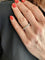 Bague 55 Demi alliance Or blanc Diamants 58 Facettes 079981