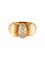 Bague 57 Bague Godron Or Jaune Pavage Diamants 58 Facettes